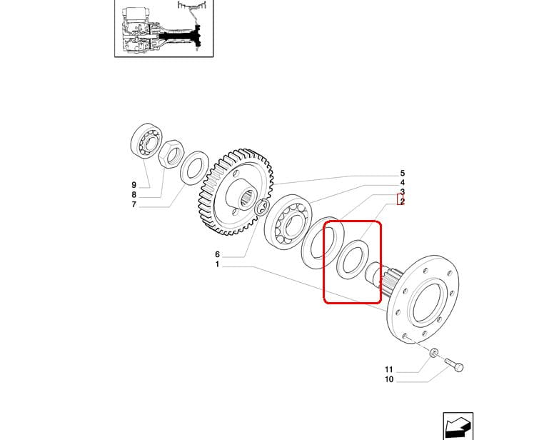 Сальник NEW HOLLAND CASE STEYR 5123370