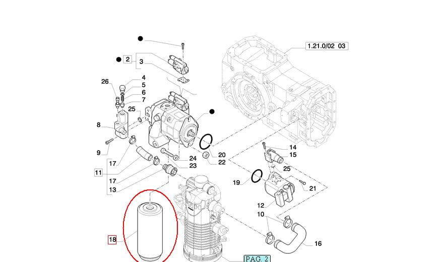 ФИЛЬТР ГИДРАВЛИКИ CASE STEYR 84226258 - 81863797 - 9821387 - 81863799 - 84031880 - 87413810 - F0NN6714CA - 48142231