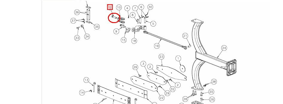 Болт натяжителя M24X90 067039