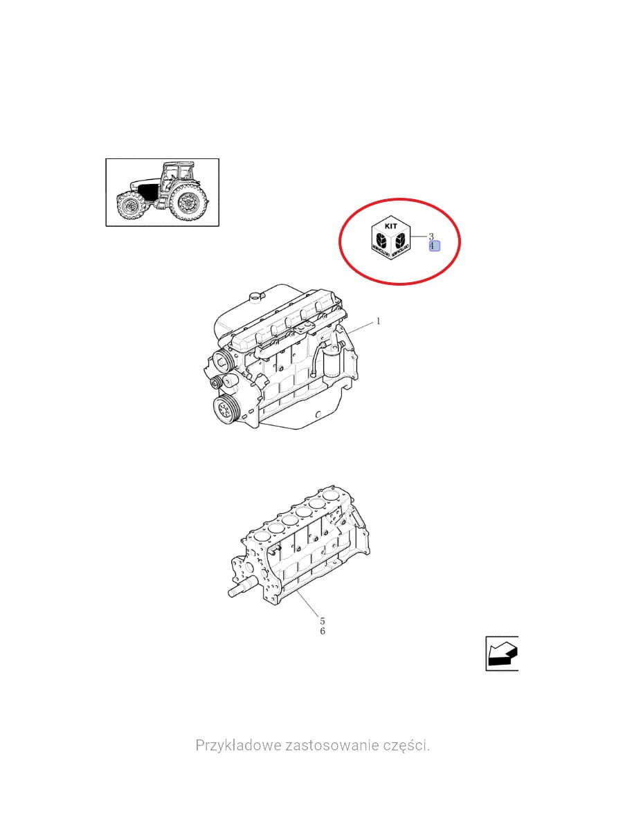 ПОЛНЫЙ КОМПЛЕКТ ПРОКЛАДОК ДЛЯ ДВИГАТЕЛЯ NEW HOLLAND CASE 1930960