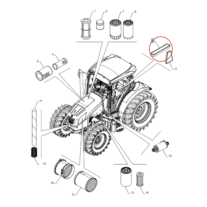 ФИЛЬТР ДЛЯ КАБИНЫ NEW HOLLAND CASE STEYR 84579424