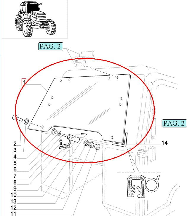ЛОБОВОЕ СТЕКЛО NEW HOLLAND CASE 82000488