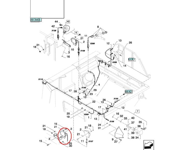 ДАТЧИК УРОВНЯ ЗЕРНА В БУНКЕРЕ NEW HOLLAND CASE 86626239-87532857