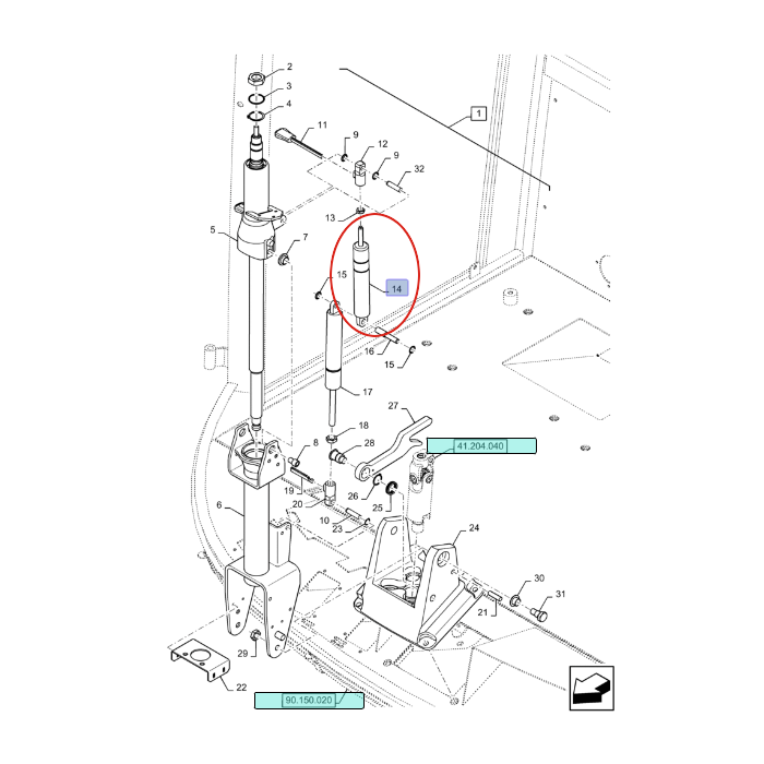 РУЛЕВОЙ МЕХАНИЗМ NEW HOLLAND 87607299