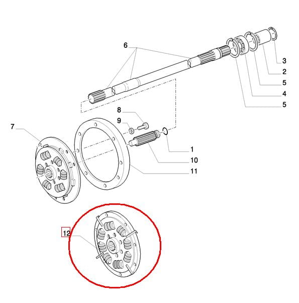 АМОРТИЗИРУЮЩИЙ ДИСК СЦЕПЛЕНИЯ NEW HOLLAND CASE STEYR 87302871-87542609