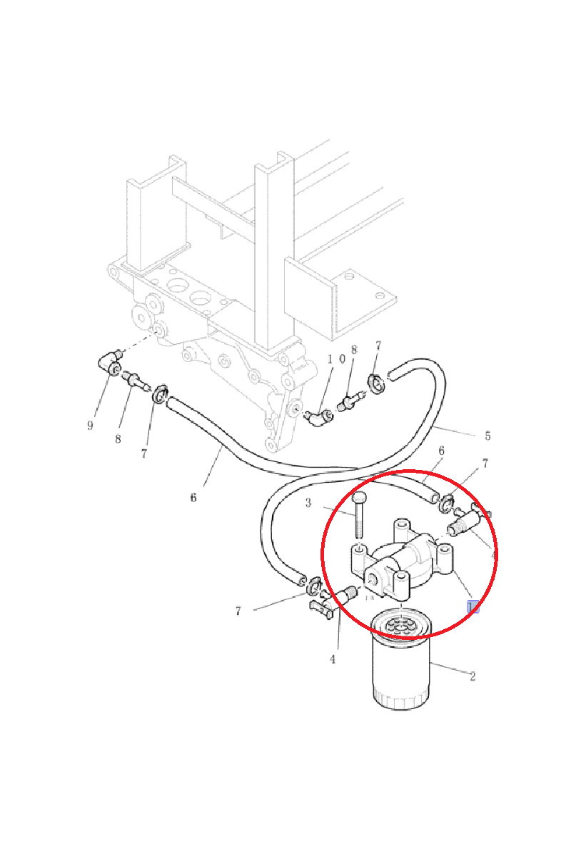 ФИЛЬТРУЮЩАЯ ГОЛОВКА NEW HOLLAND CASE CNH 9626900