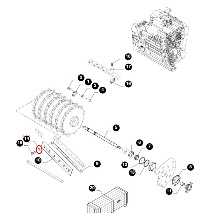 ШАЙБА ДЛЯ НОЖА NEW HOLLAND CASE 84437220-84447990