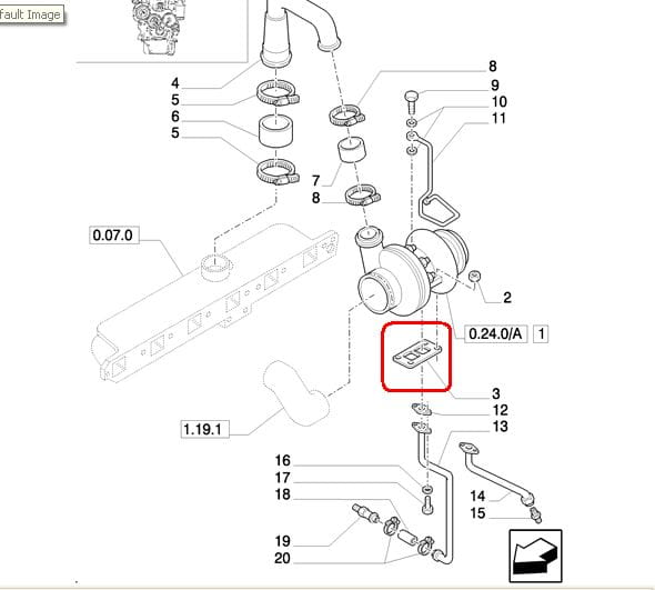 ПРОКЛАДКА ТУРБОМАШИНЫ NEW HOLLAND CASE 83911642
