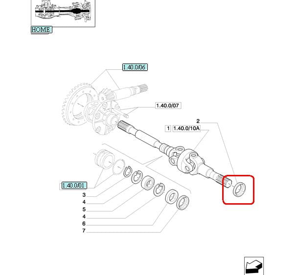 Сальник для коротких полуосей NEW HOLLAND CASE STEYR 87521513