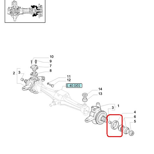 Сальник передней заслонки NEW HOLLAND CASE STEYR 87309584 - 5137109 - 5177708 - 5184116