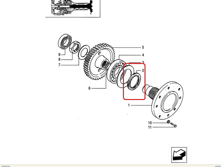 Сальник задней крышки NEW HOLLAND CASE 5131916