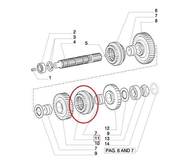 Синхронизатор NEW HOLLAND CASE 5168081 - 5189252 - 87537028