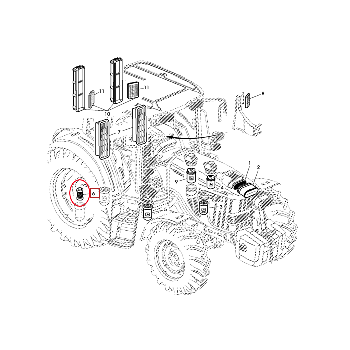 КАРТРИДЖНЫЙ ФИЛЬТР ГИДРАВЛИЧЕСКОЙ СИСТЕМЫ JOHN DEERE AL169573