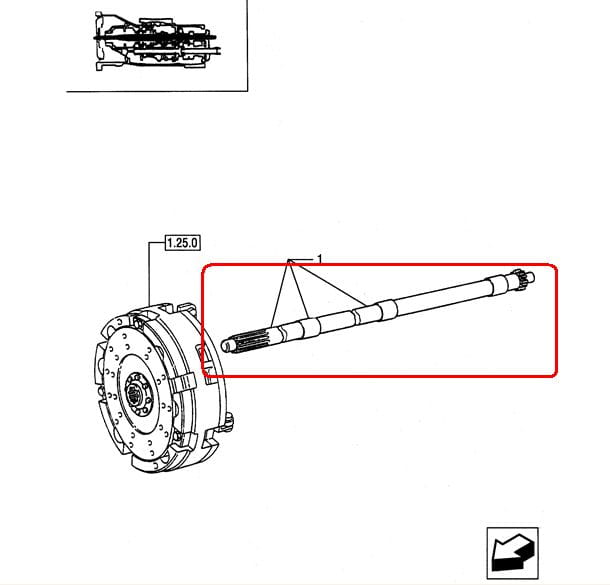 Карданный вал NEW HOLLAND CASE 5189501 - 5163747 - 5115040 - 47978666