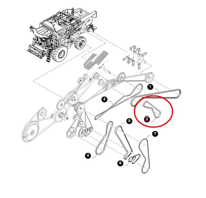 PAS SZARPACZA, кейс NEW HOLLAND, 84175581 — 87011585