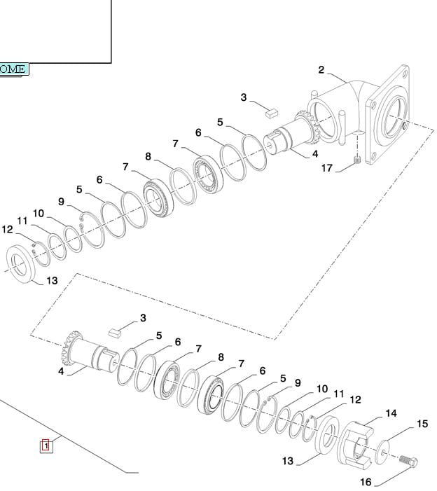 КОРОБКА ПЕРЕДАЧ ДЛЯ ПОДАЧИ ЗЕРНА В БУНКЕР NEW HOLLAND 84320129-84394060