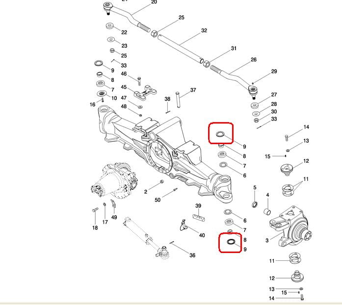 УПЛОТНИТЕЛЬ ШАРНИРА КРЕПЛЕНИЯ КРОССОВЕРА NEW HOLLAND CASE DANA070HH111 - 81874875 - 1277270C1