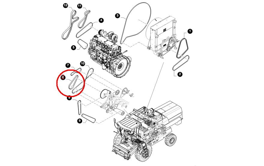Ремень молотилки NEW HOLLAND 80336784