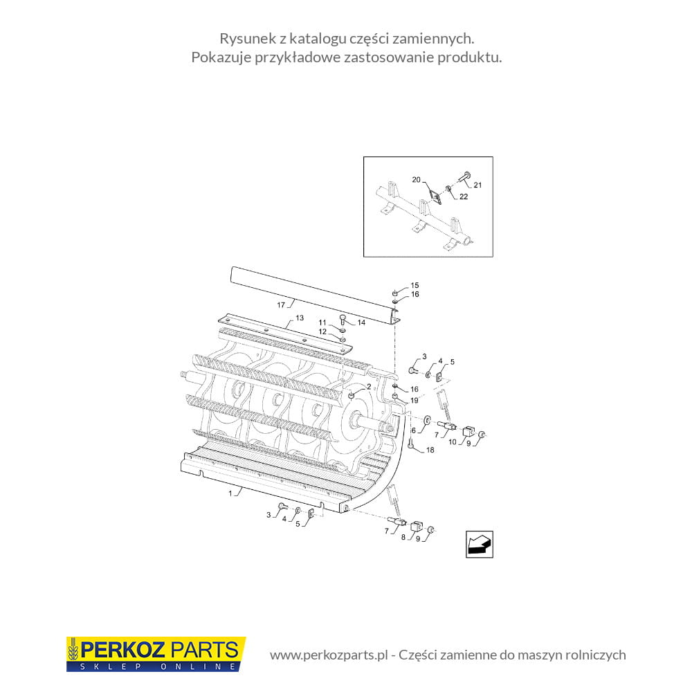 НОВАЯ ГОЛЛАНДИЯ TC5060-TC5080 87624145 КОМПЛЕКТ ДЛЯ СЕПАРАЦИИ КУКУРУЗЫ