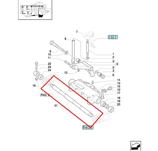 НИЖНИЙ РОЛИК НАТЯЖНОГО ВАЛА NEW HOLLAND CASE 5154843