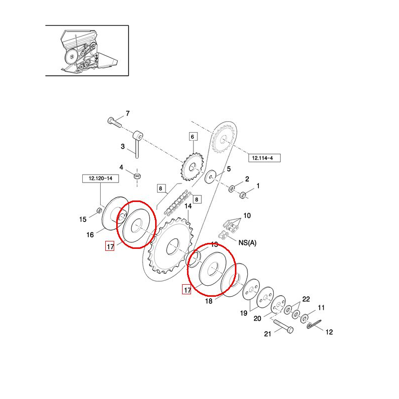Фрикционный диск сцепления шнека HEDERA 89833897