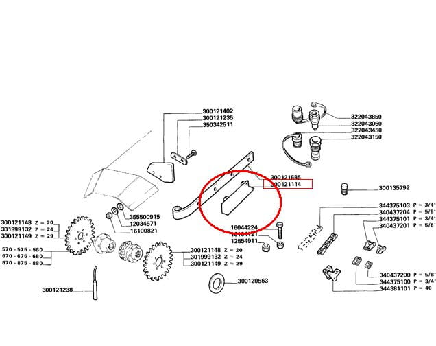 Скользящая полоса NEW HOLLAND CASE 300121114