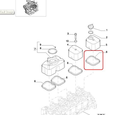 ПРОКЛАДКА КРЫШКИ КОРПУСА NEW HOLLAND STEYR 2852033-504053522