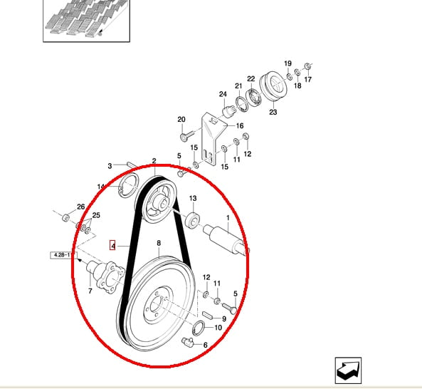 НАКЛАДКА НА РЕМЕНЬ NEW HOLLAND CASE 84817624 - 1979606C1