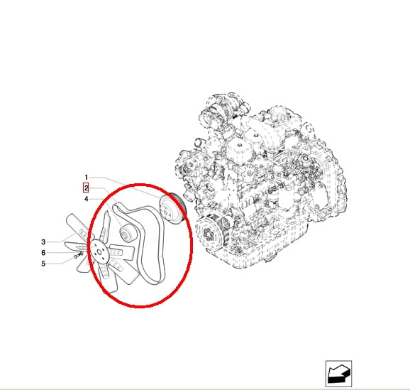 РЕМЕНЬ ГЕНЕРАТОРА LM НОВОГО ТИПА NEW HOLLAND 85826230 - 2853058 - 504009874