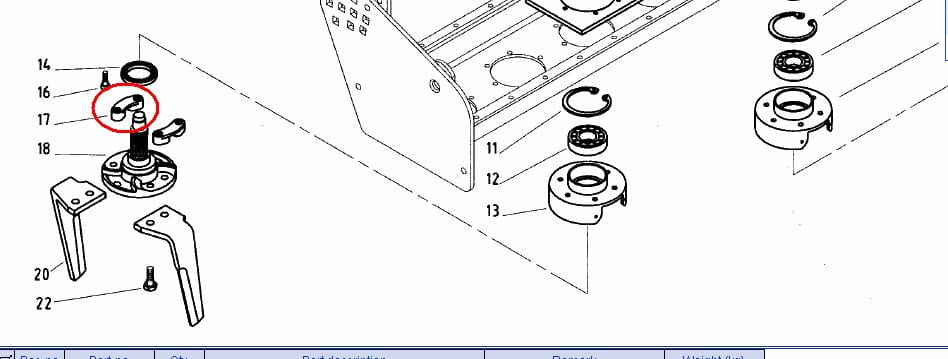 КРЕПЛЕНИЕ ДЛЯ ЗУБОВ KVERNELAND MAE001350Y