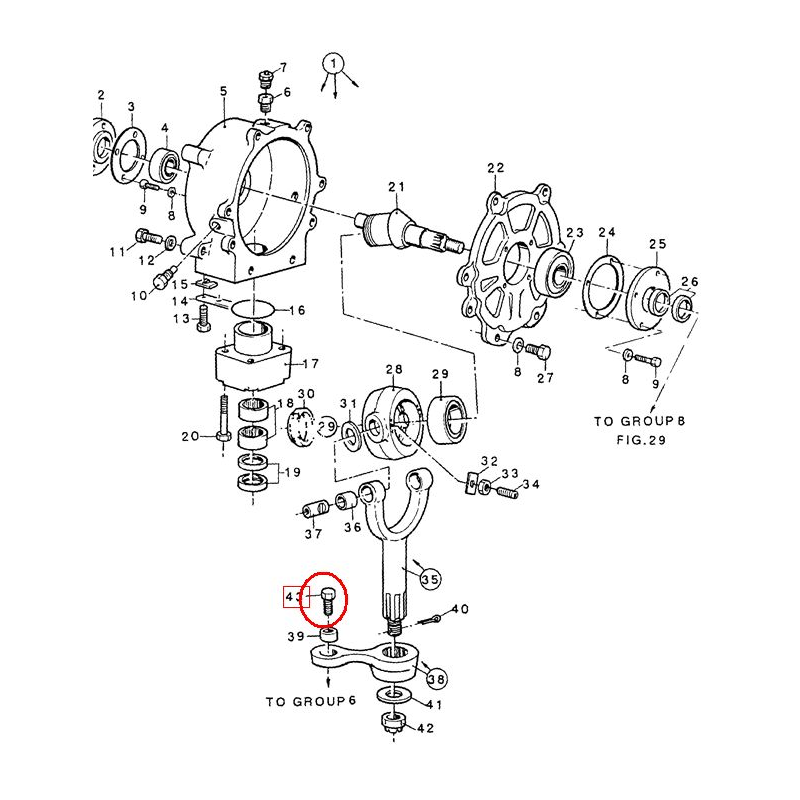 Болт головки кустореза New Holland CNH 80412681-412681