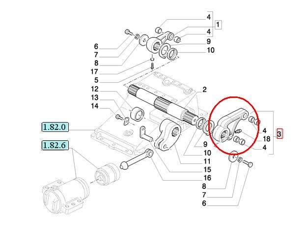 ПОДЪЕМНЫЙ РЫЧАГ ЛЕВОЙ РУКИ CASE NEW HOLLAND 5171960 - 5161866 - 5171959 - 87317739