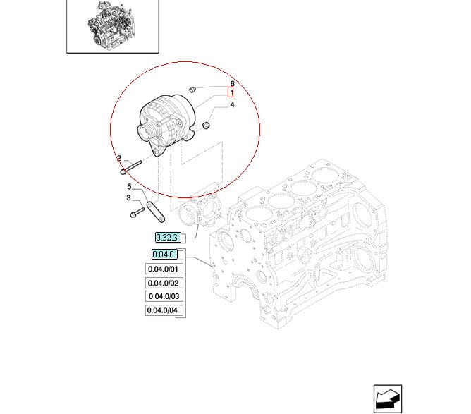ГЕНЕРАТОР 120 А, НОВЫЙ КОРПУС HOLLAND CASE STEYR 84141452