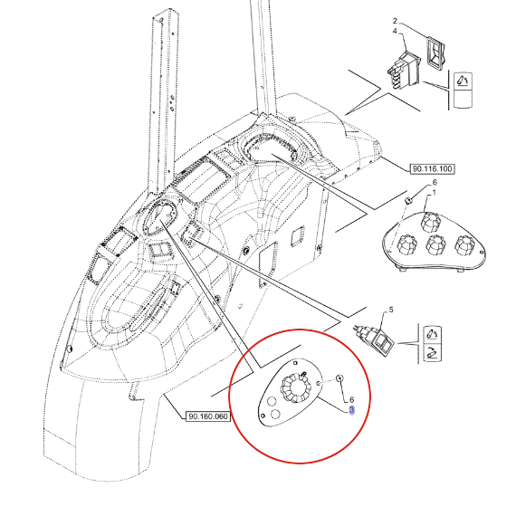Панель EDC NEW HOLLAND 5173565