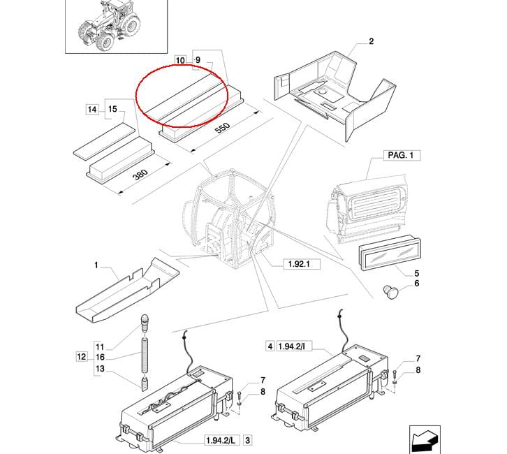 ФИЛЬТР ДЛЯ КАБИНЫ NEW HOLLAND CASE STEYR 87726694