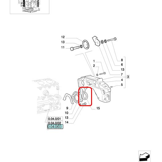 ЗАДНИЙ УПЛОТНИТЕЛЬ КОЛЕНЧАТОГО ВАЛА NEW HOLLAND CASE STEYR 504127327