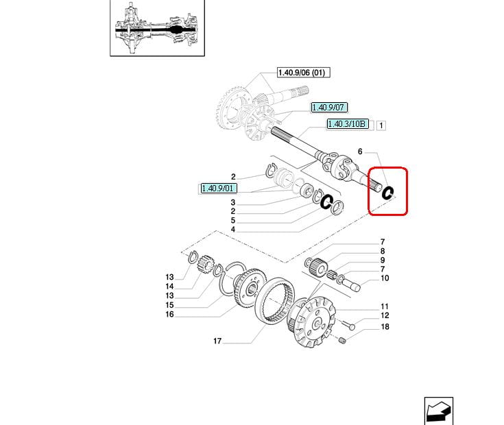 Сальник для полуосей NEW HOLLAND CASE 5169122 - 5183845 - 9840518