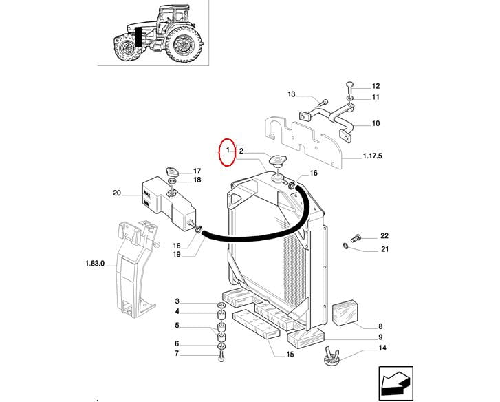Кулер для воды NEW HOLLAND CASE 5169271-S5169271