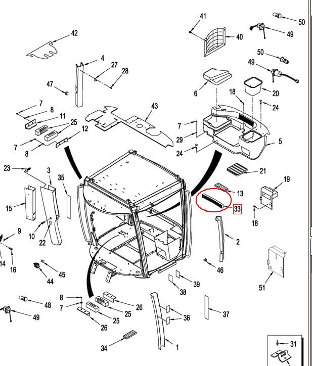 ФИЛЬТР ДЛЯ КАБИНЫ NEW HOLLAND CASE 87408613 - 84477263