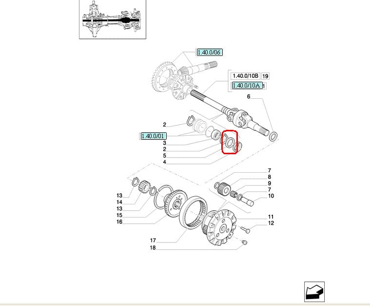 ГЕРМЕТИЧНЫЕ ПОЛУОСИ NEW HOLLAND CASE 87342469-5105948