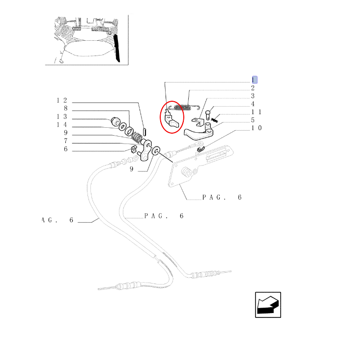 Подъемник DŹWIGNIA LIFTOMATIK NEW HOLLAND CASE CNH 5128641 - 87639000