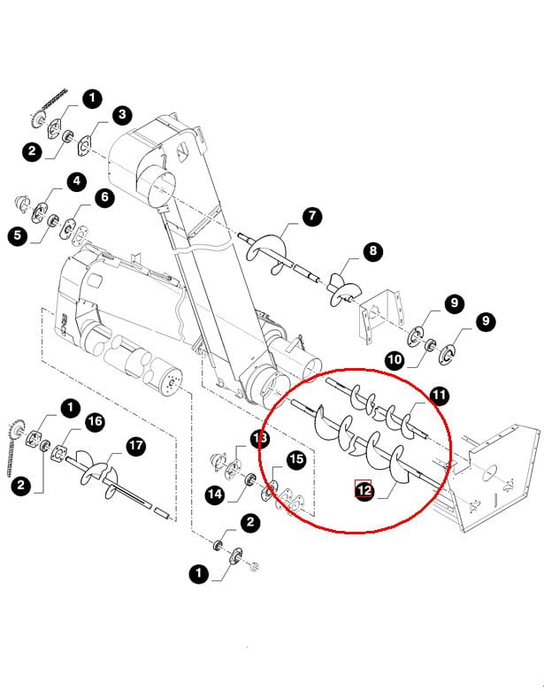 ЗЕРНОУБОРОЧНЫЙ ШНЕК NEW HOLLAND 84018066-84215188