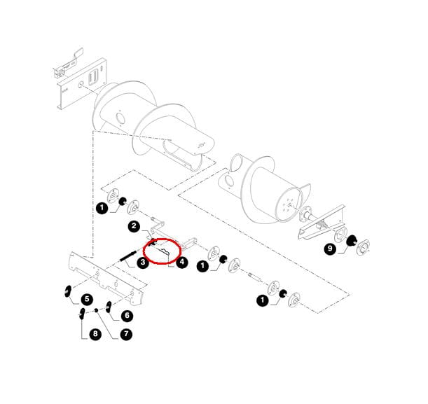 Барабанный шплинт NEW HOLLAND CASE 80740591-740591