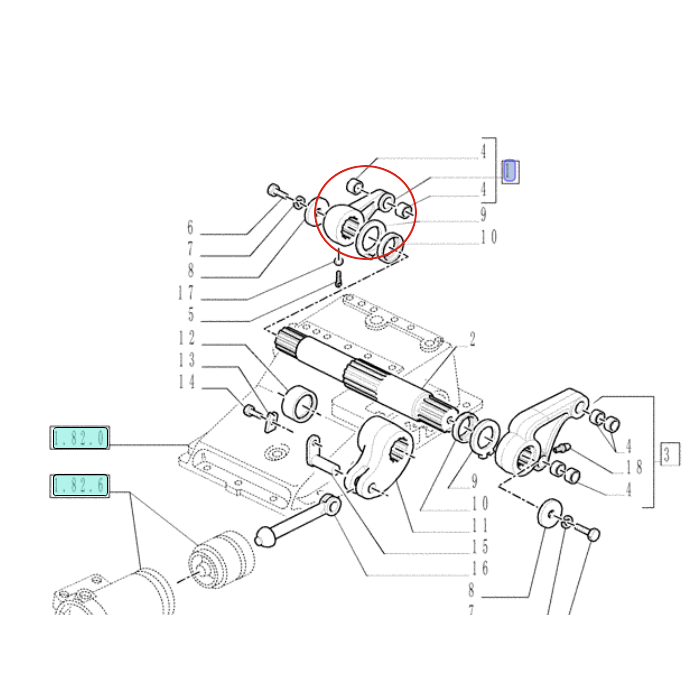 ПОДЪЕМНЫЙ РЫЧАГ ПРАВЫЙ, CASE NEW HOLLAND 47128012