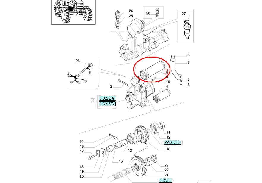ФИЛЬТР ГИДРАВЛИКИ NEW HOLLAND CASE STEYR 84248043 - 82005016