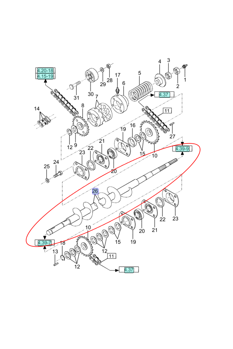 Винтовой питатель NEW HOLLAND CNH 80453130-453130