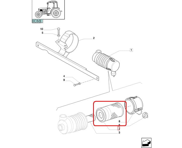 ВНЕШНИЙ ВОЗДУШНЫЙ ФИЛЬТР NEW HOLLAND CASE STEYR 87704249 - 47135972 - 1930587