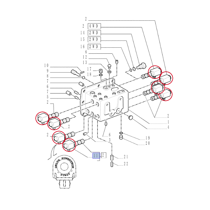 Катушка управления New Holland Case 9970157