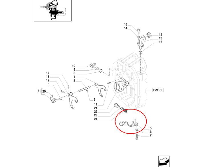 ДАТЧИК ОПОРЫ ВАЛА WOM NEW HOLLAND CASE STEYR 87564776