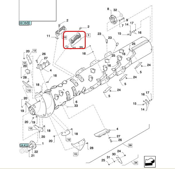 КОМПЛЕКТ ЦЕПЕЙ ДЛЯ ПРАВОГО РОТОРА CR (3 ШТ. В КОМПЛЕКТЕ) NEW HOLLAND 84050520